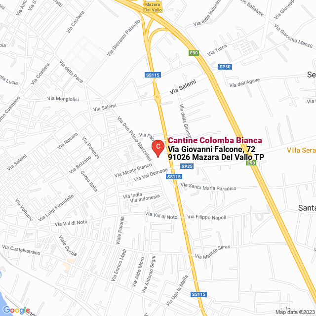 apri la mappa di Cantine Colomba Bianca