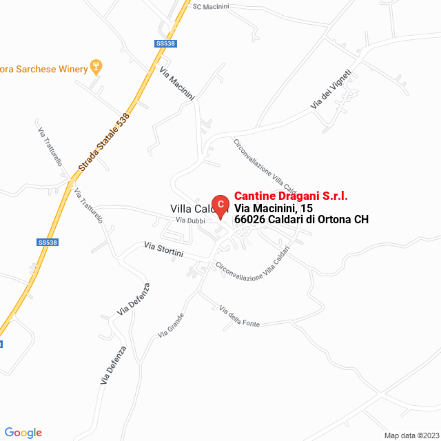 apri la mappa di Cantine Dragani S.r.l.