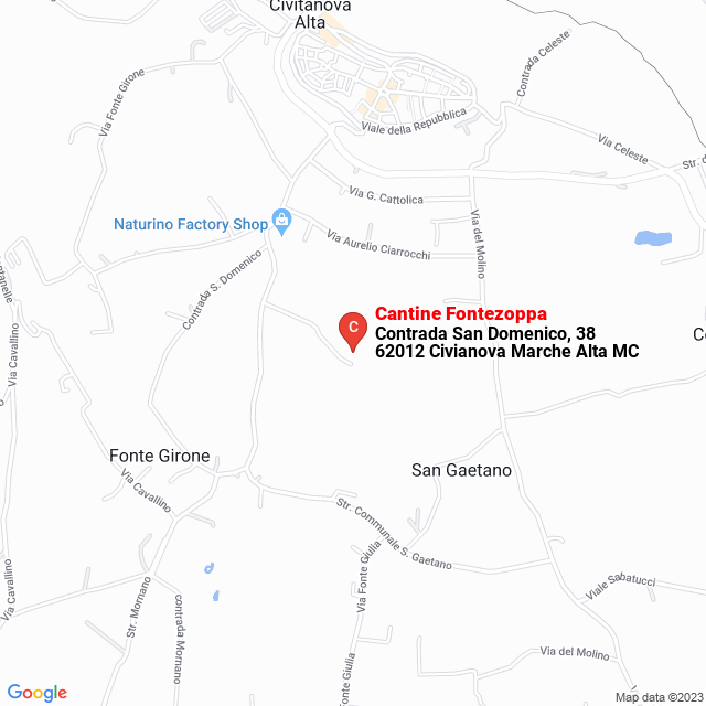 apri la mappa di Cantine Fontezoppa