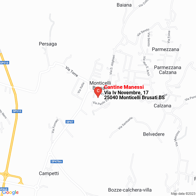 apri la mappa di Cantine Manessi