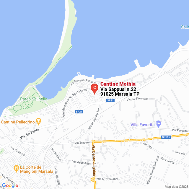apri la mappa di Cantine Mothia