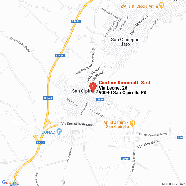 apri la mappa di Cantine Simonetti S.r.l.