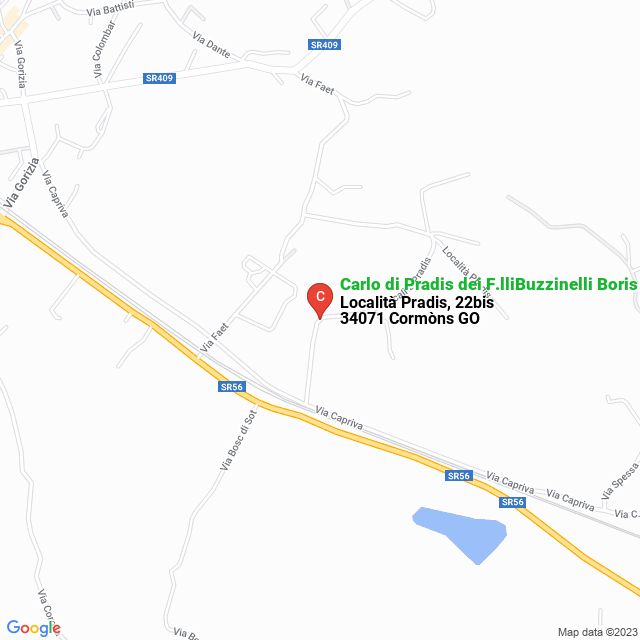 apri la mappa di Carlo di Pradis dei F.lliBuzzinelli Boris e David