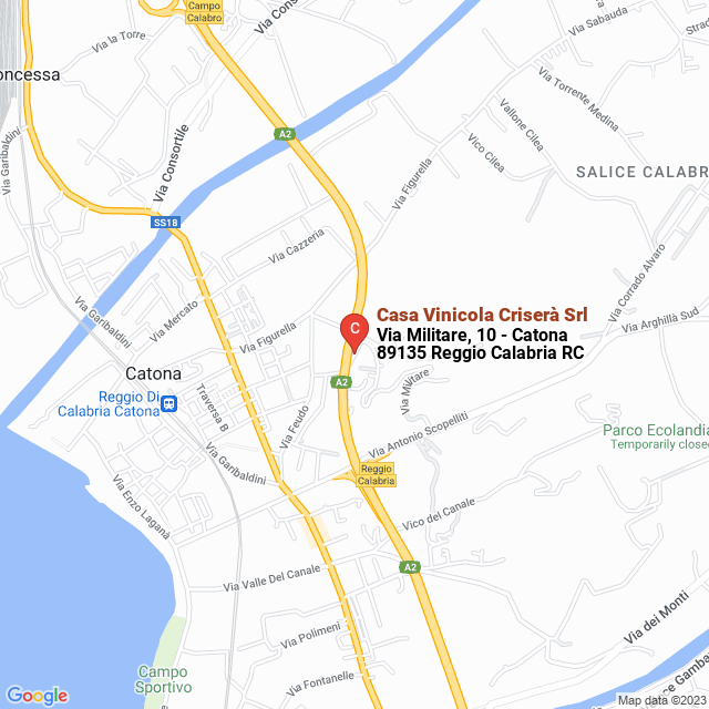 apri la mappa di Casa Vinicola Criserà Srl