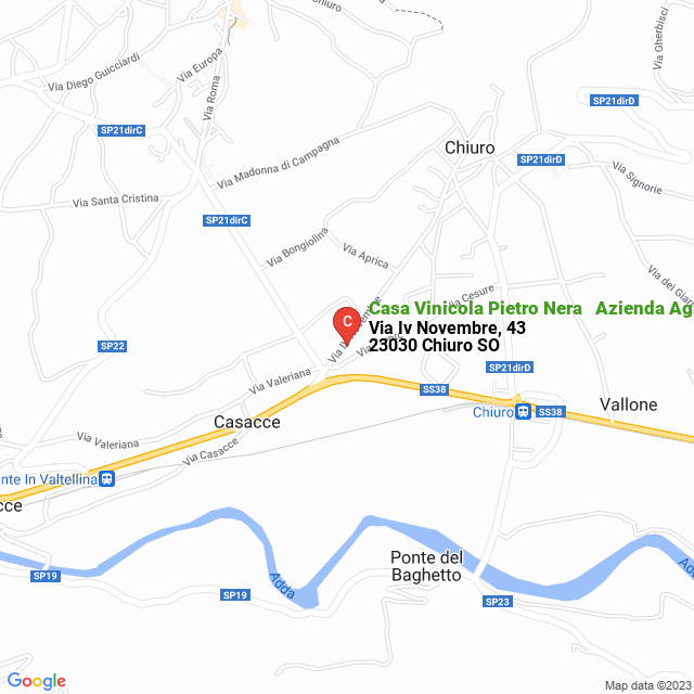 apri la mappa di Casa Vinicola Pietro Nera - Azienda Agricola Caven Camuna