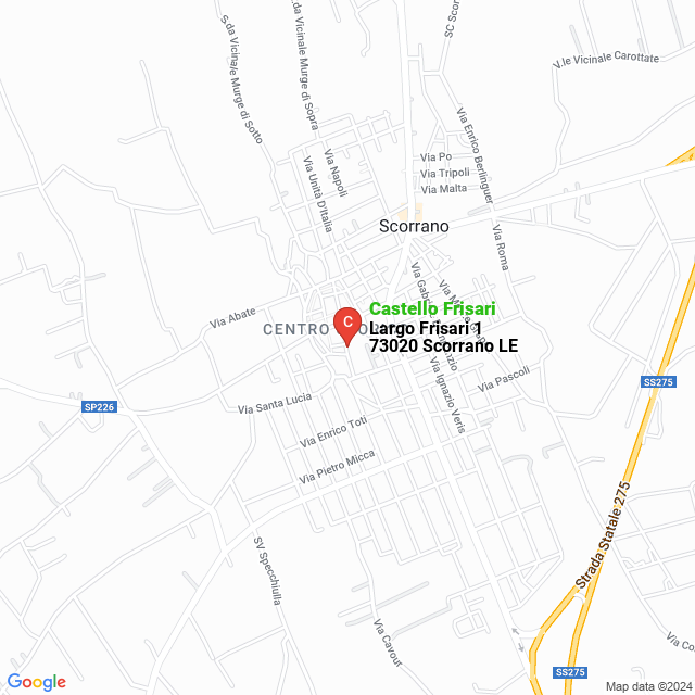 apri la mappa di Castello Frisari