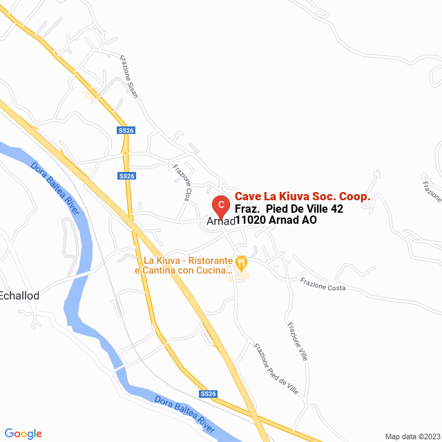 apri la mappa di Cave La Kiuva Soc. Coop.