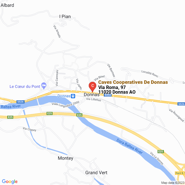apri la mappa di Caves Cooperatives De Donnas