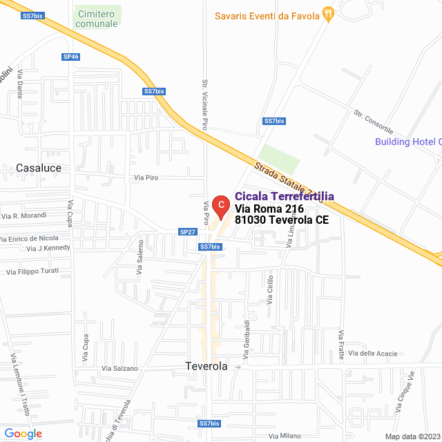 apri la mappa di Cicala Terrefertilia