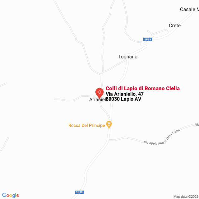 apri la mappa di Colli di Lapio di Romano Clelia