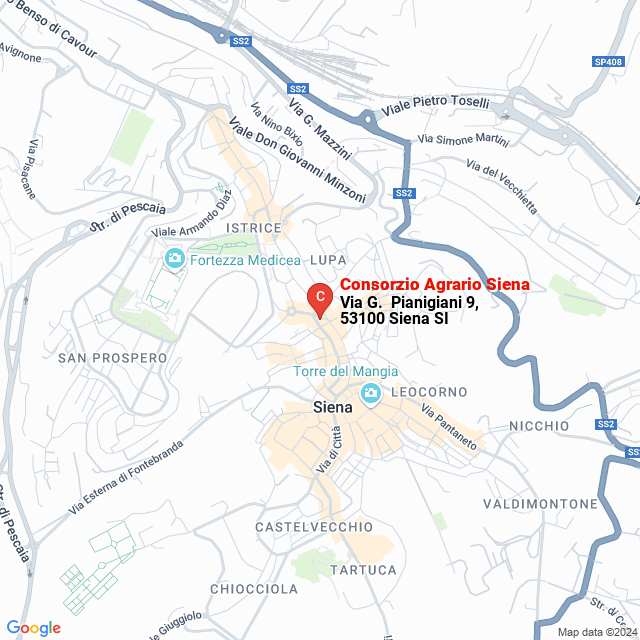 apri la mappa di Consorzio Agrario Siena