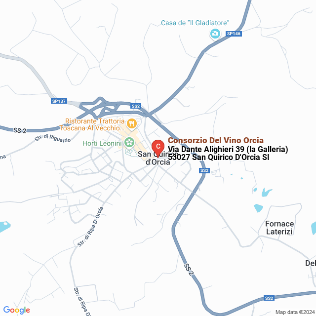 apri la mappa di Consorzio Del Vino Orcia