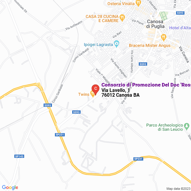apri la mappa di Consorzio di Promozione Del Doc ‘Rosso Canosa‘