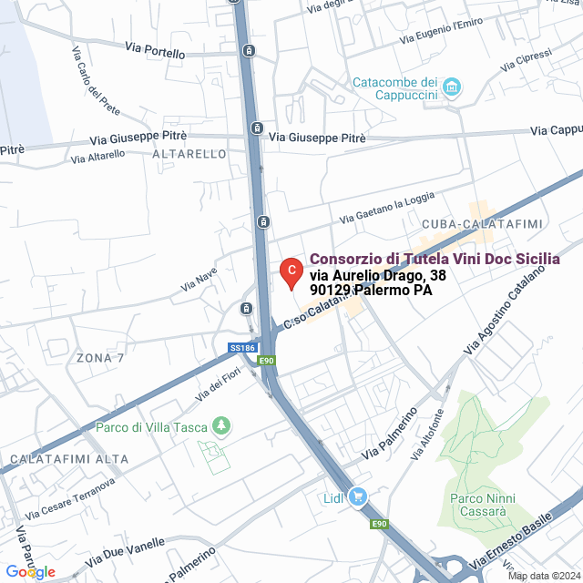 apri la mappa di Consorzio di Tutela Vini Doc Sicilia