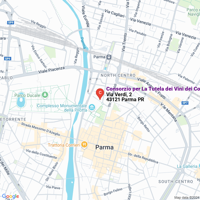 apri la mappa di Consorzio per La Tutela dei Vini dei Colli di Parma