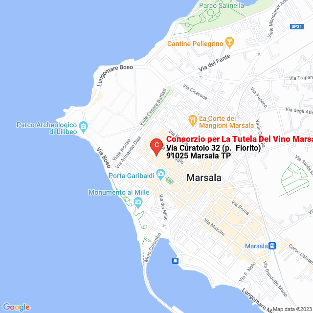 apri la mappa di Consorzio per La Tutela Del Vino Marsala D.O.C.