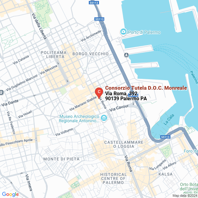 apri la mappa di Consorzio Tutela D.O.C. Monreale