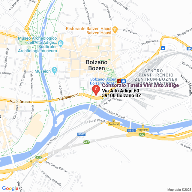apri la mappa di Consorzio Tutela Vini Alto Adige