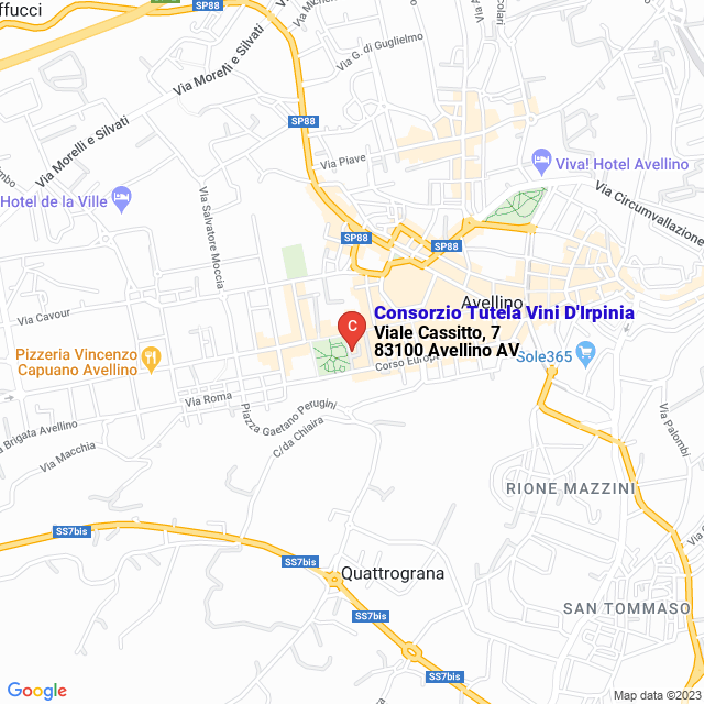 apri la mappa di Consorzio Tutela Vini D‘Irpinia