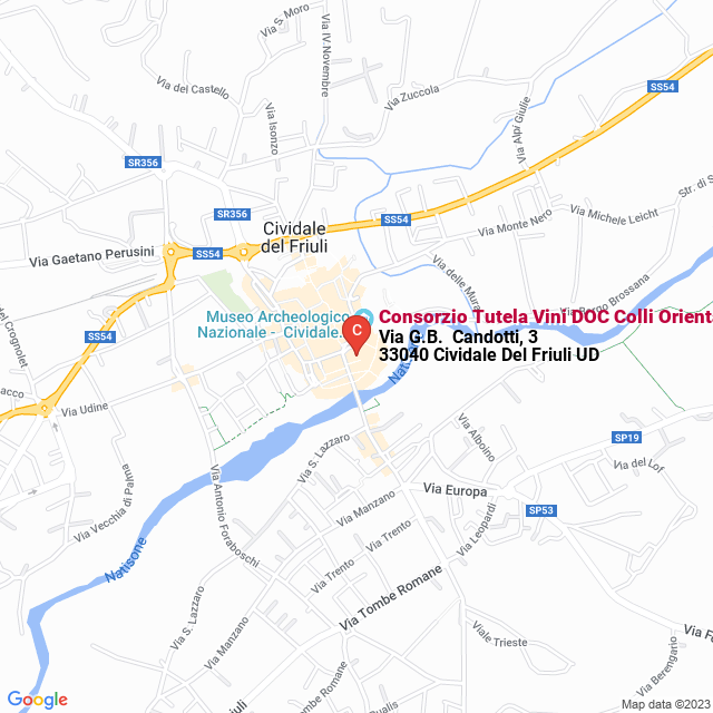 apri la mappa di Consorzio Tutela Vini DOC Colli Orientali Del Friuli