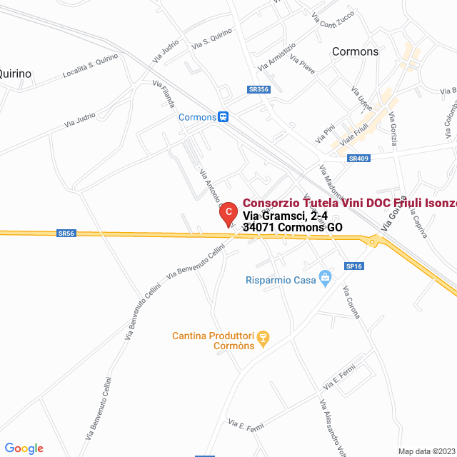 apri la mappa di Consorzio Tutela Vini DOC Friuli Isonzo