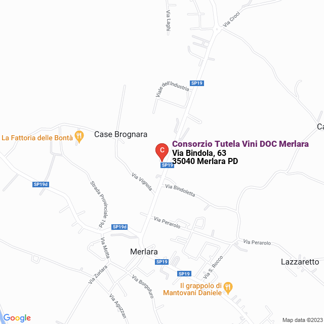 apri la mappa di Consorzio Tutela Vini DOC Merlara