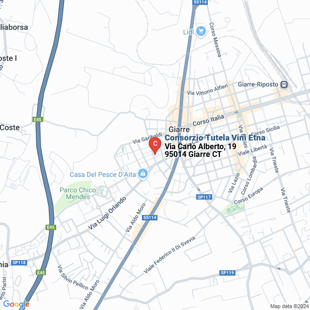 apri la mappa di Consorzio Tutela Vini Etna