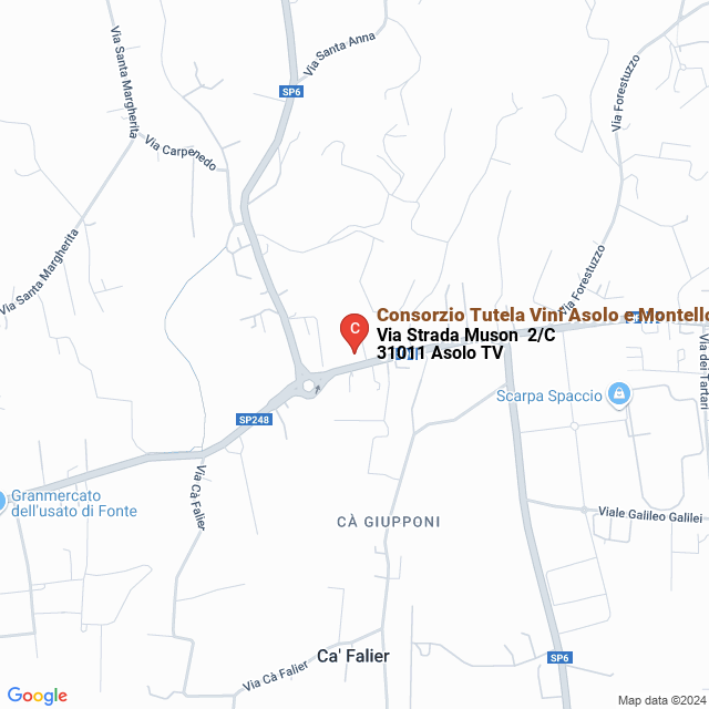 apri la mappa di Consorzio Tutela Vini Asolo e Montello