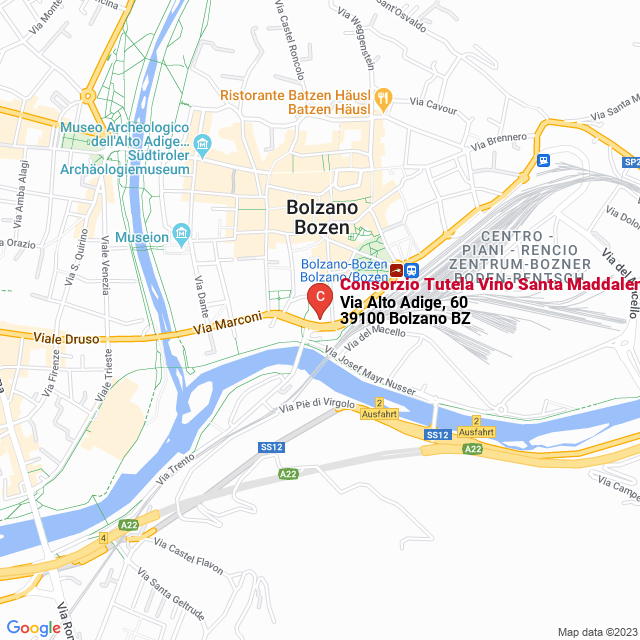 apri la mappa di Consorzio Tutela Vino Santa Maddalena Cciaa