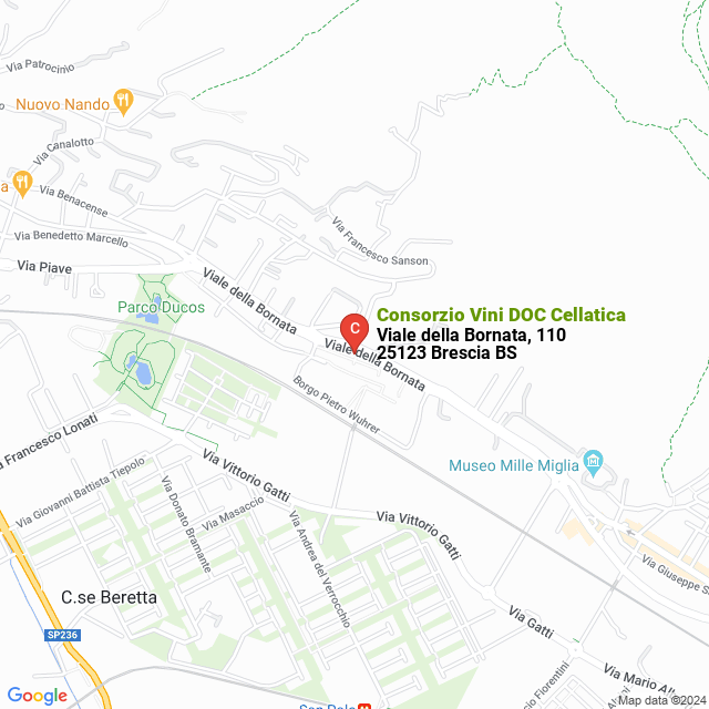 apri la mappa di Consorzio Vini DOC Cellatica