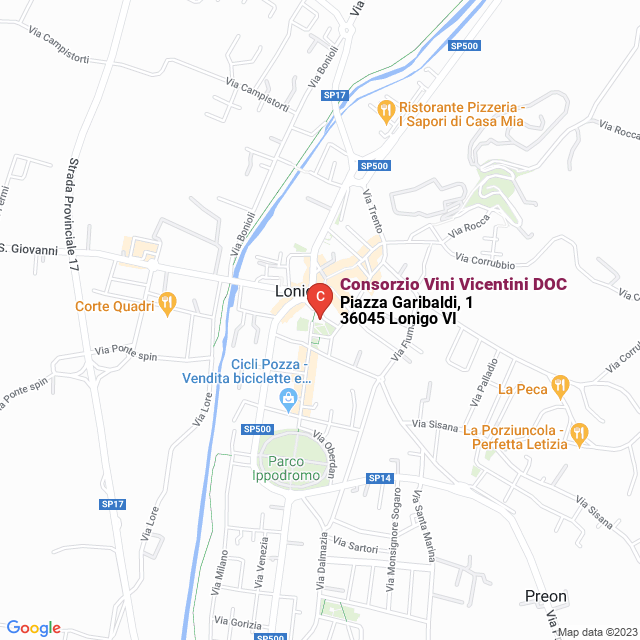 apri la mappa di Consorzio Vini Vicentini DOC