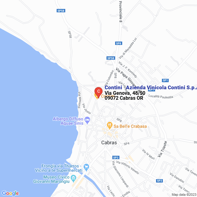 apri la mappa di Contini - Azienda Vinicola Contini S.p.A