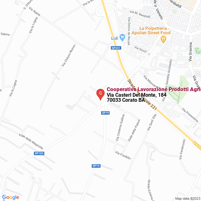 apri la mappa di Cooperativa Lavorazione Prodotti Agricoli ‘Terra Maiorum‘