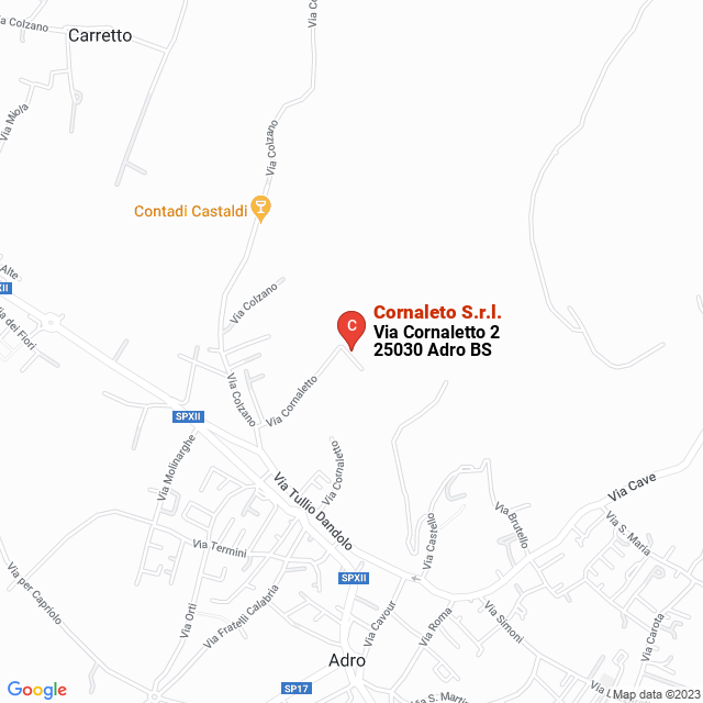 apri la mappa di Cornaleto S.r.l.