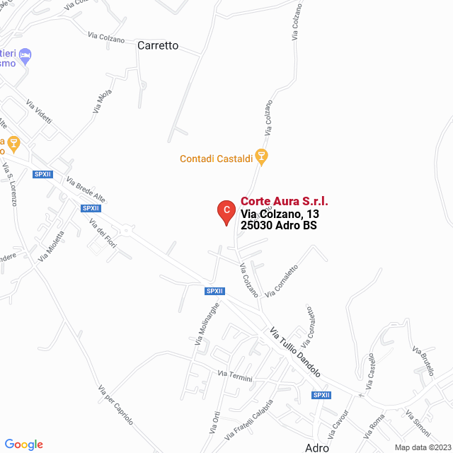 apri la mappa di Corte Aura S.r.l.