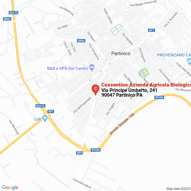 apri la mappa di Cossentino Azienda Agricola Biologica