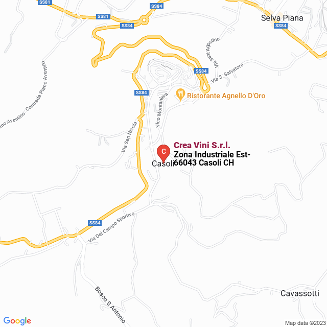 apri la mappa di Crea Vini S.r.l.