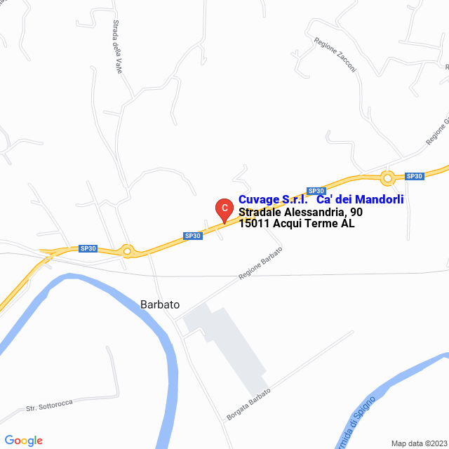 apri la mappa di Cuvage S.r.l. - Ca‘ dei Mandorli