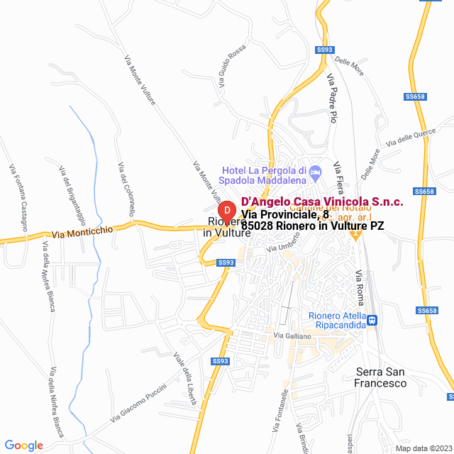 apri la mappa di D‘Angelo Casa Vinicola S.n.c.