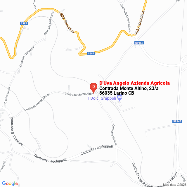 apri la mappa di D‘Uva Angelo Azienda Agricola