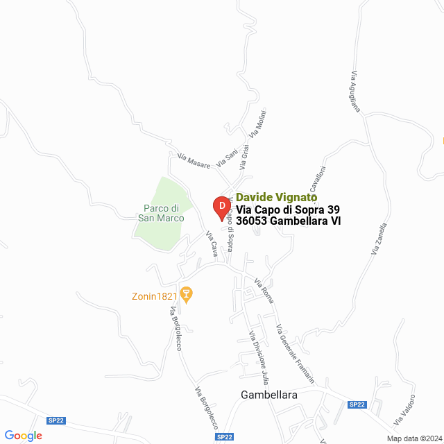 apri la mappa di Davide Vignato