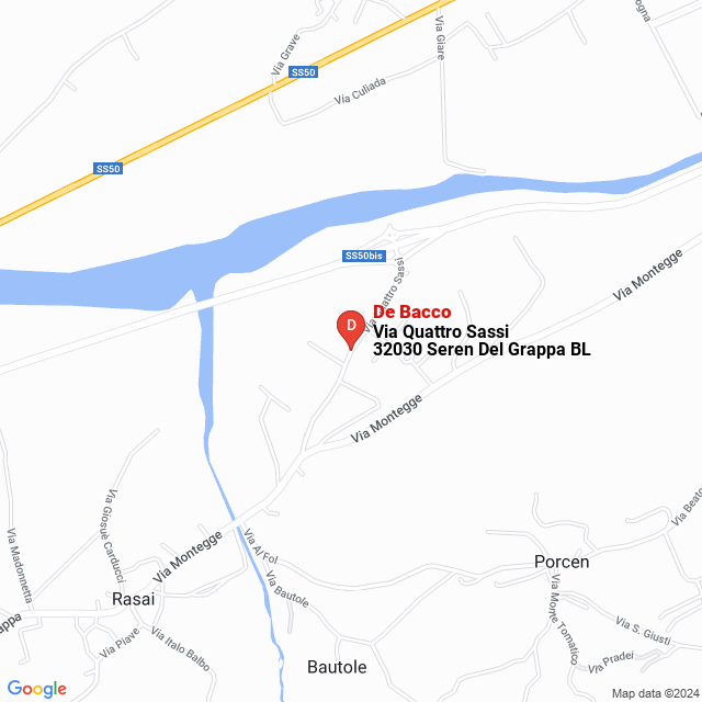 apri la mappa di De Bacco