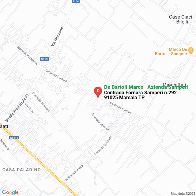 apri la mappa di De Bartoli Marco - Azienda Samperi