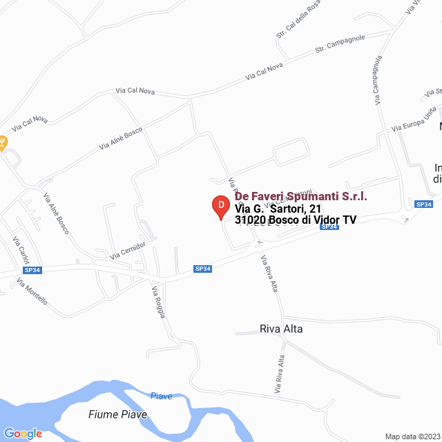 apri la mappa di De Faveri Spumanti S.r.l.
