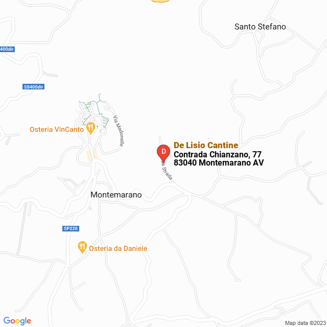 apri la mappa di De Lisio Cantine