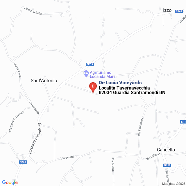 apri la mappa di De Lucia Vineyards