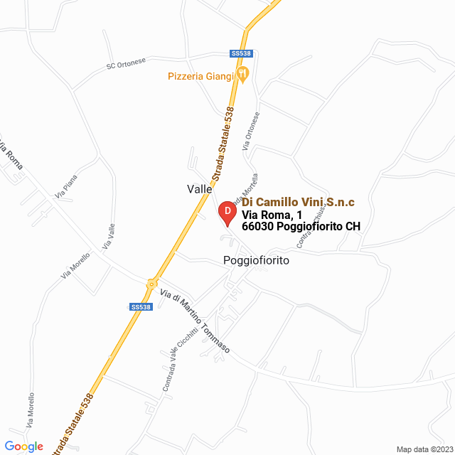 apri la mappa di Di Camillo Vini S.n.c