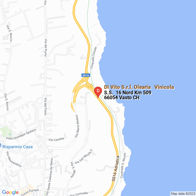 apri la mappa di Di Vito S.r.l. Olearia - Vinicola