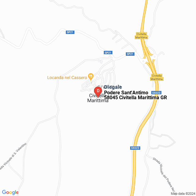 apri la mappa di Diegale