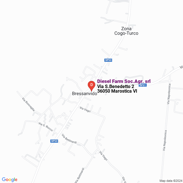 apri la mappa di Diesel Farm Soc.Agr. srl